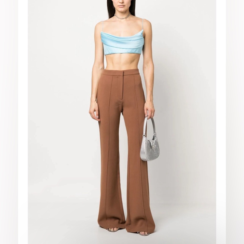 high-waisted flared trousers - Picture 1 of 10